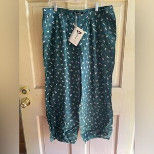 Gudrun Sjoden Organic Cotton Pants NWT XL Green